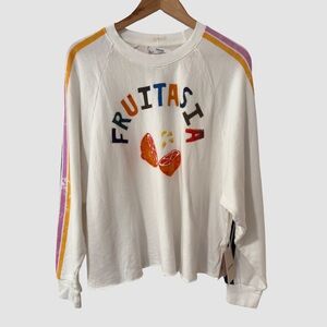 Mother "Fruitasia" Crew Neck Long Sleeve Sweatshirt L NWT ($195)